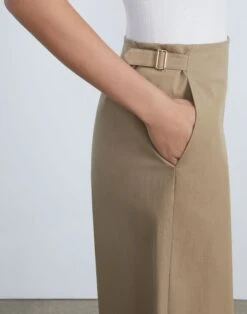 Cotton Twill Bowery Pant -Chic Daily Fashion mpd89r 1x52 cadet khaki detail