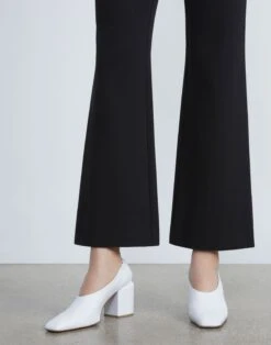 Regenerated Punto Milano Gates Flared Pant -Chic Daily Fashion mpd91r j003 black detail