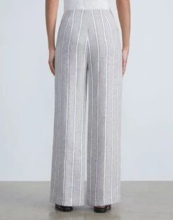 French Stripe Linen Sullivan Pant -Chic Daily Fashion mpd97r 1y03 sandstone multi back