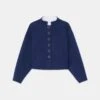 Wool-Cashmere Double Face Cropped Jacket