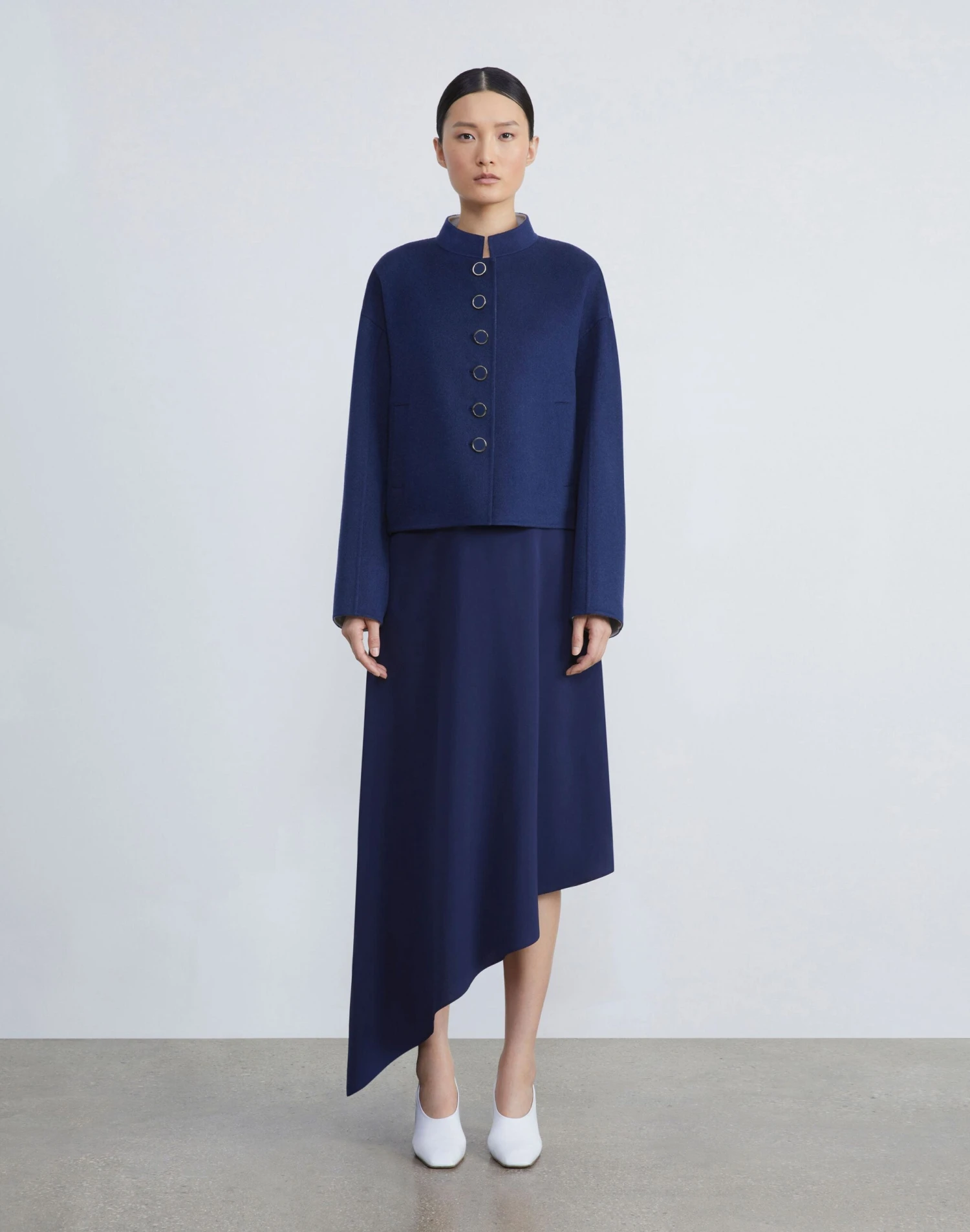 Wool-Cashmere Double Face Cropped Jacket 2 Wool-Cashmere Double Face Cropped Jacket - Image 2