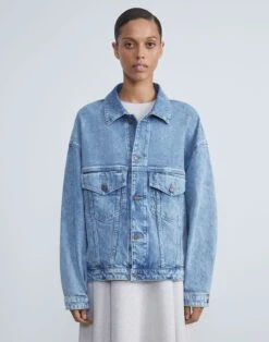 L148 Denim Oversized Jacket -Chic Daily Fashion mq794w 1m79 stonewash blue