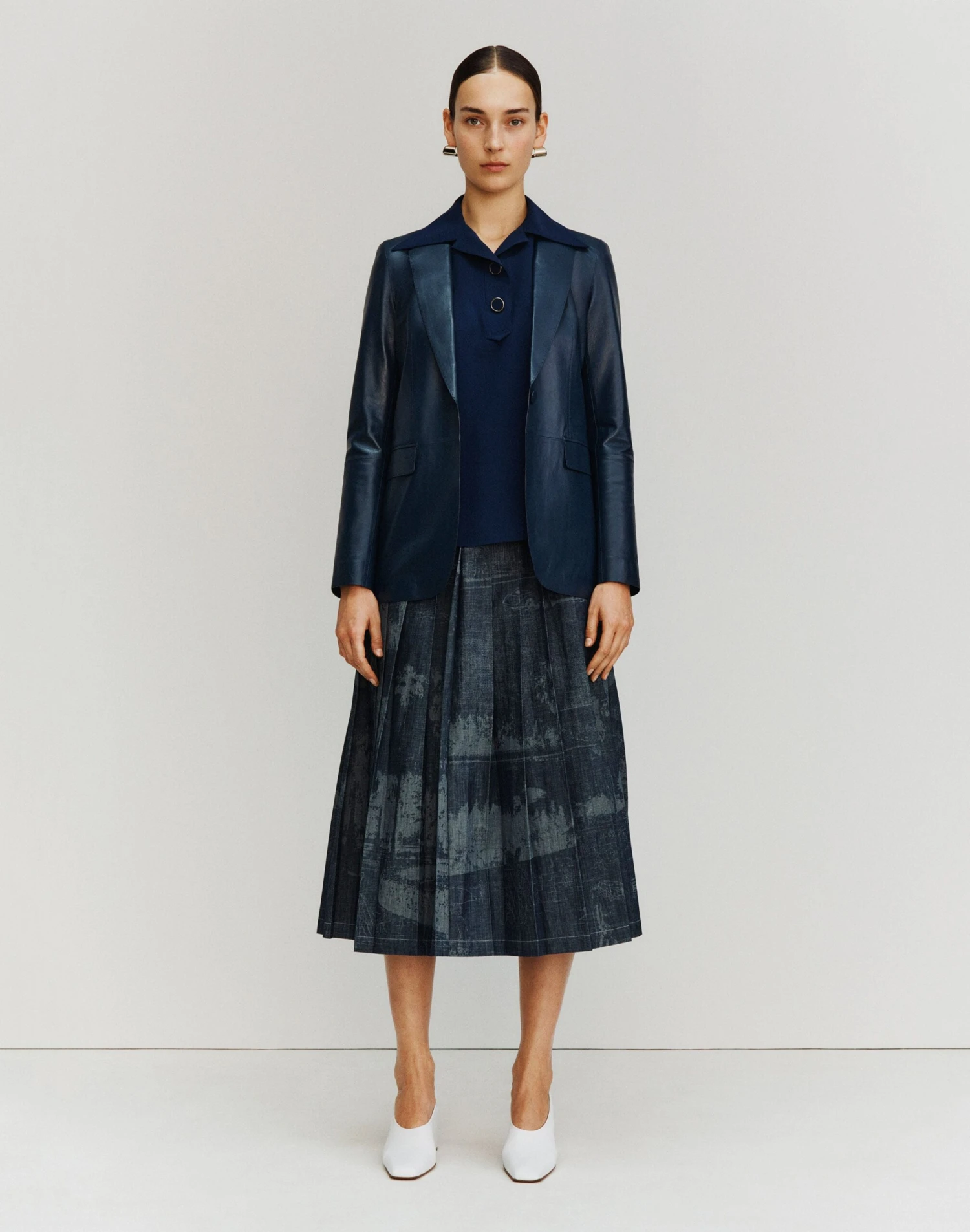 Postcards Laser Print Chambray Skirt 7 Postcards Laser Print Chambray Skirt - Image 7