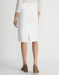 Finesse Crepe Pencil Skirt -Chic Daily Fashion msp15r 6147 cloud back