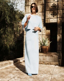 Viscose-Silk Skirt 12 Viscose-Silk Skirt -Chic Daily Fashion msp22r 1x42 aerial blue elevated