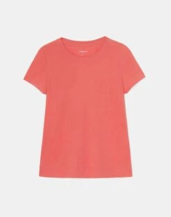 Cotton Jersey Modern Tee -Chic Daily Fashion mtab2r j807 vibrant coral flat