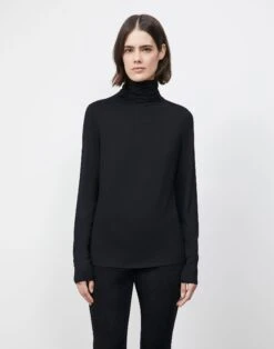 Nouveau Jersey Turtleneck -Chic Daily Fashion mtam1r j938 black