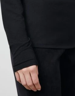 Nouveau Jersey Turtleneck -Chic Daily Fashion mtam1r j938 black detail2