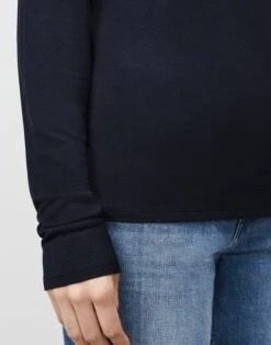 Nouveau Jersey Turtleneck -Chic Daily Fashion mtam1r j938 navy detail2
