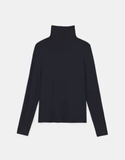 Nouveau Jersey Turtleneck -Chic Daily Fashion mtam1r j938 navy flat