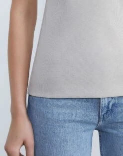 Mesh Jersey Scoop Neck Tank -Chic Daily Fashion mtap4r j397 khaki detail2