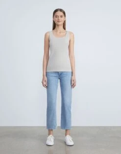 Mesh Jersey Scoop Neck Tank -Chic Daily Fashion mtap4r j397 khaki full