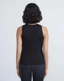 Cotton Rib Racerback Tank -Chic Daily Fashion mtar6r j548 black back