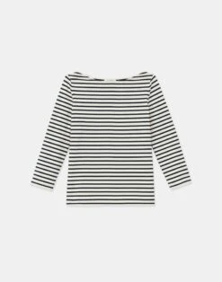 Breton Stripe Cotton Jersey Shirt 15 Breton Stripe Cotton Jersey Shirt -Chic Daily Fashion mtas7r j934 midnight blue multi flat