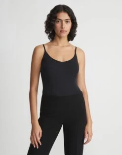 Mesh Jersey Camisole -Chic Daily Fashion mtv08r j397 black