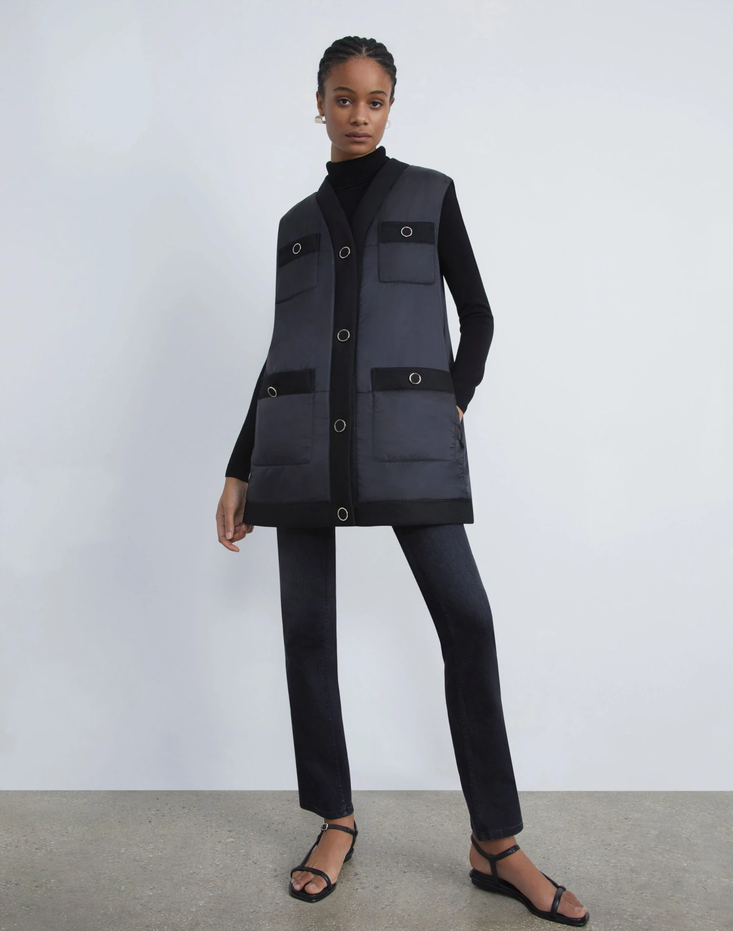 Regenerated Poly Tech Quilted Vest 2 Regenerated Poly Tech Quilted Vest - Image 2