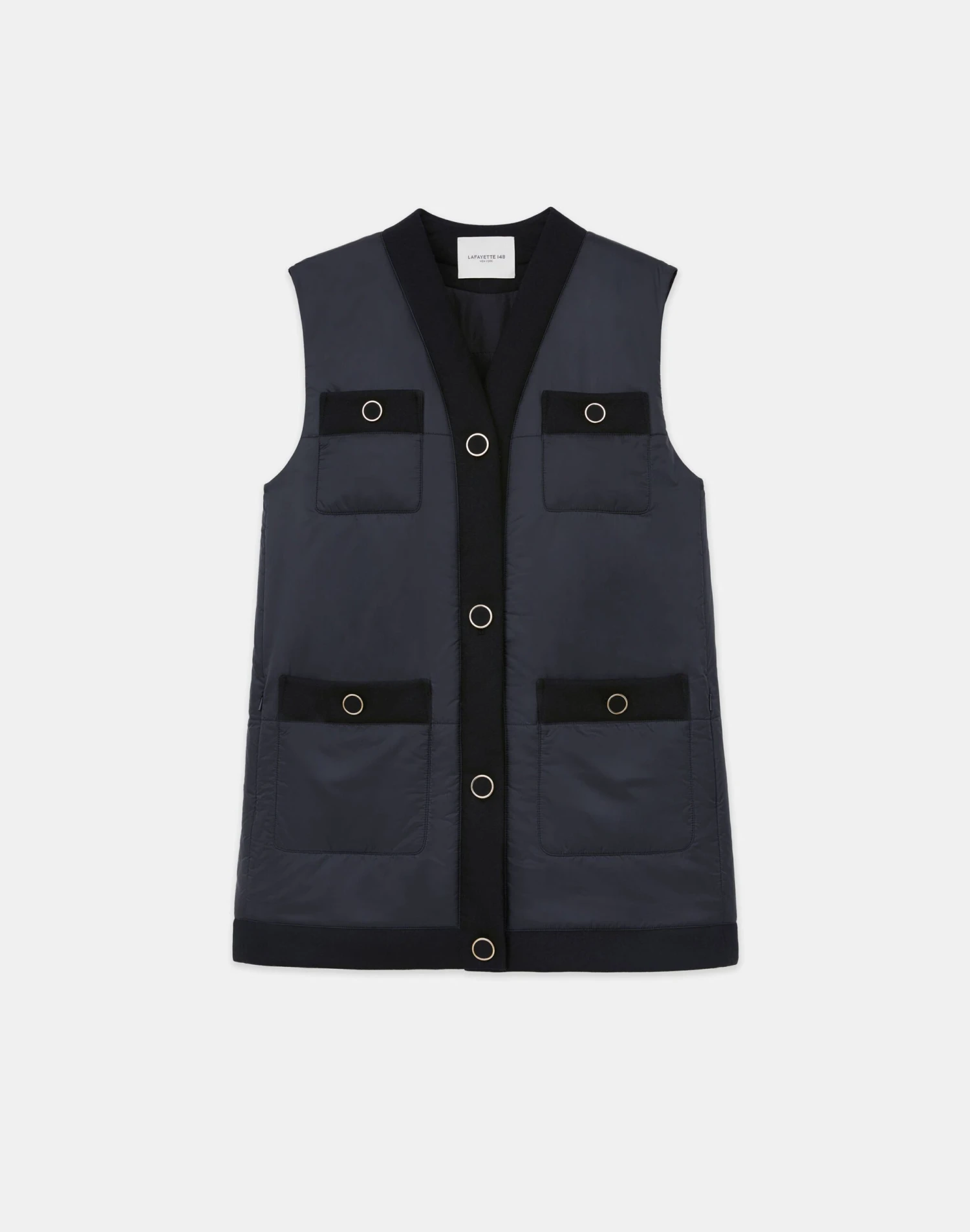 Regenerated Poly Tech Quilted Vest 1 Regenerated Poly Tech Quilted Vest