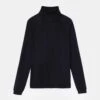 Matte Crepe Raglan Sleeve Turtleneck