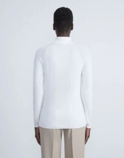 Matte Crepe Raglan Sleeve Turtleneck -Chic Daily Fashion mwbg6r kv15 cloud back