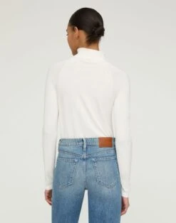 Matte Crepe Turtleneck Sweater -Chic Daily Fashion mwbg6r kv73 cloud back