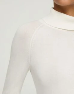 Matte Crepe Turtleneck Sweater -Chic Daily Fashion mwbg6r kv73 cloud detail