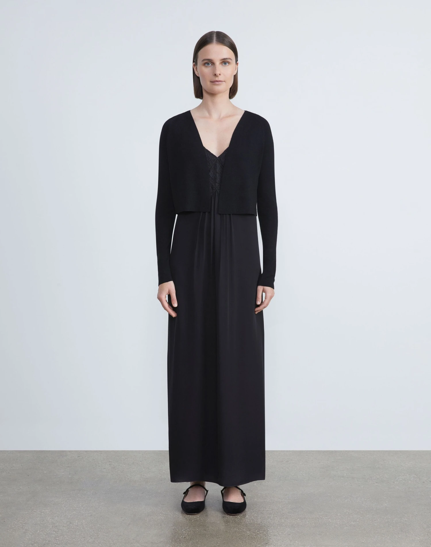 Responsible Fine Gauge Merino Open-Front Cropped Cardigan 2 Responsible Fine Gauge Merino Open-Front Cropped Cardigan - Image 2