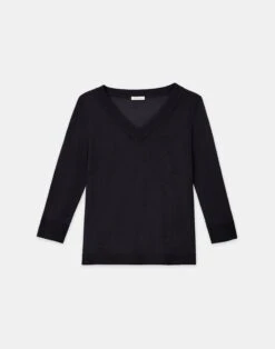 Fine Gauge Cashmere V-Neck Sweater