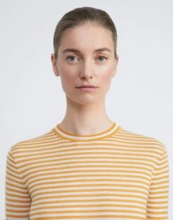 Stripe Fine Gauge Cashmere Sweater -Chic Daily Fashion mwcc1r kc61 golden medallion multi detail