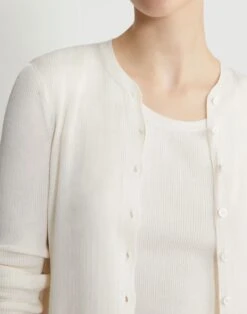 Finespun Voile Ribbed Long Cardigan -Chic Daily Fashion mwcd5r kv52 cloud detail