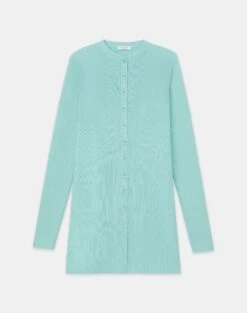 Finespun Voile Ribbed Long Cardigan -Chic Daily Fashion mwcd5r kv52 liberty green flat