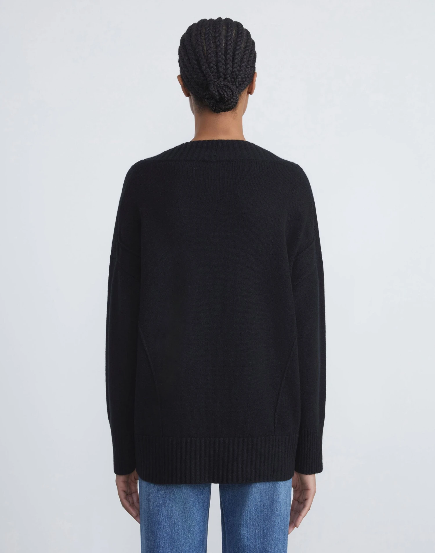Cashmere Ribbed V-Neck Sweater 14 Cashmere Ribbed V-Neck Sweater - Image 14