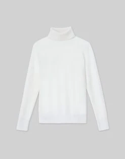 Cashmere Turtleneck Sweater -Chic Daily Fashion mww70r kc04 cloud flat