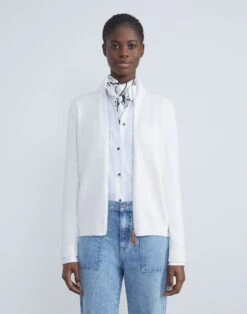 Cotton-Silk Tape Knit Bomber -Chic Daily Fashion mwy13r kk96 cloud