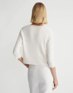 Finespun Voile Open-Front Cropped Cardigan -Chic Daily Fashion mwy39r kv52 cloud back