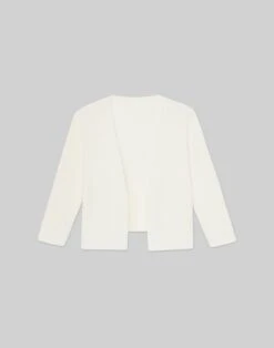 Finespun Voile Open-Front Cropped Cardigan -Chic Daily Fashion mwy39r kv52 cloud flat