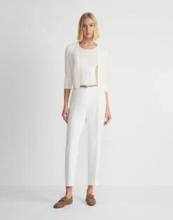 Finespun Voile Open-Front Cropped Cardigan -Chic Daily Fashion mwy39r kv52 cloud full