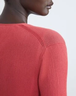 Finespun Voile Open-Front Cropped Cardigan -Chic Daily Fashion mwy39r kv52 vibrant coral detail2